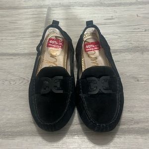 Sam Edelman Farrell black leather driving moccasin size 7.5